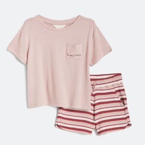 R+R - The Brushed Boxy Pocket Tee + Short Set. Size XL (bought from stitch fix)